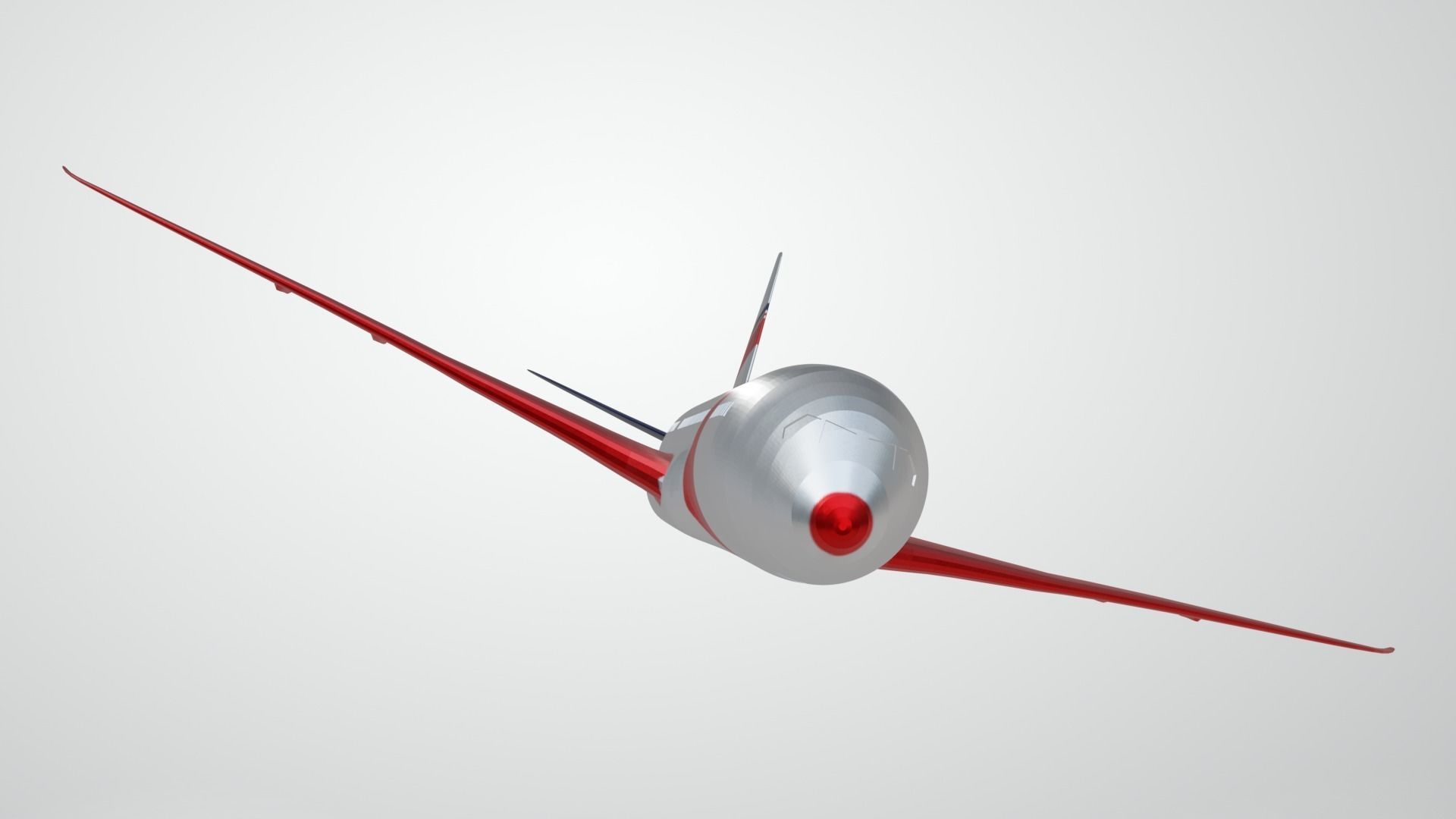 Commercial Aviation Low-poly 3D model_38