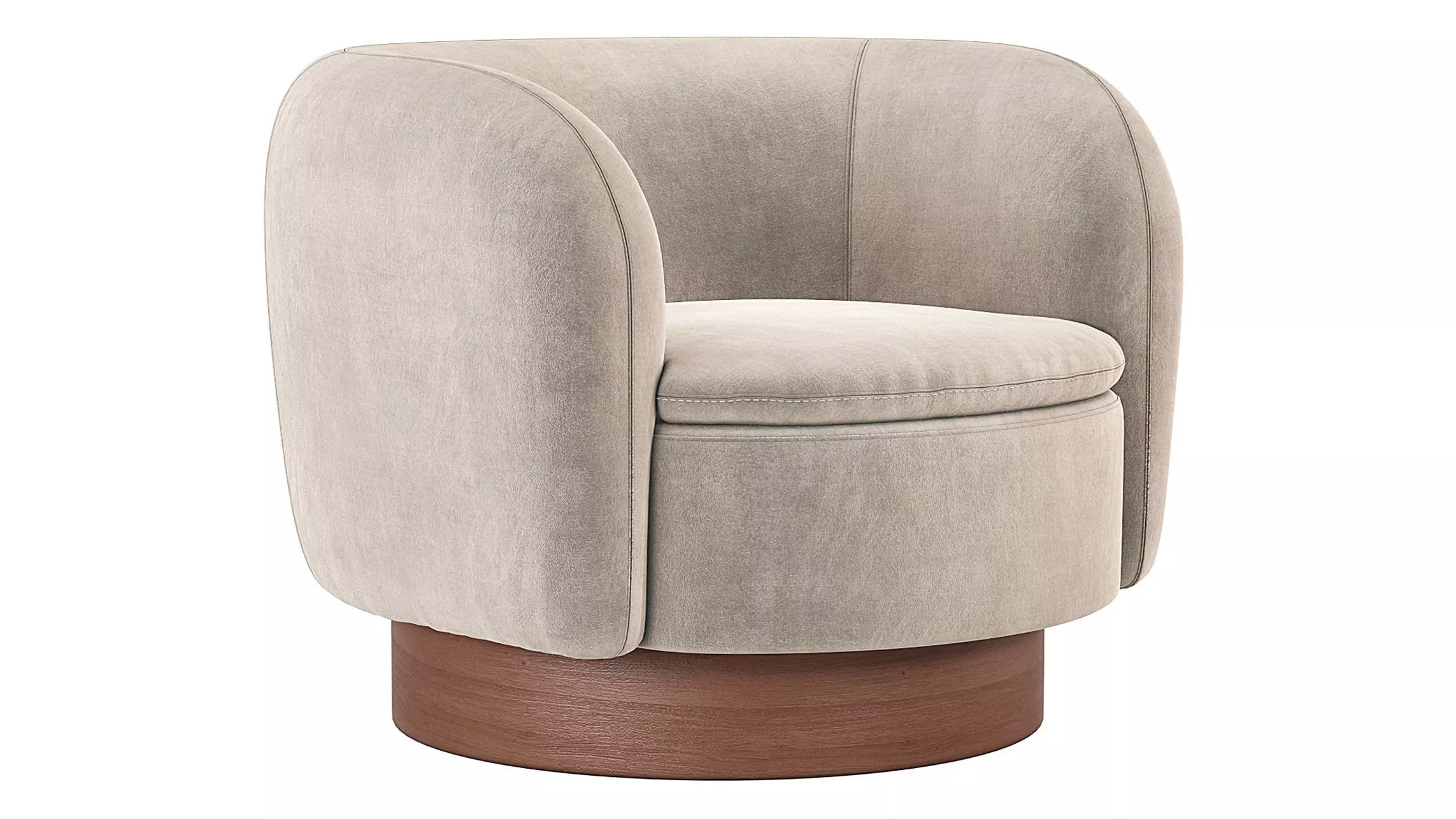 Muir Swivel Chair CB2 3D model