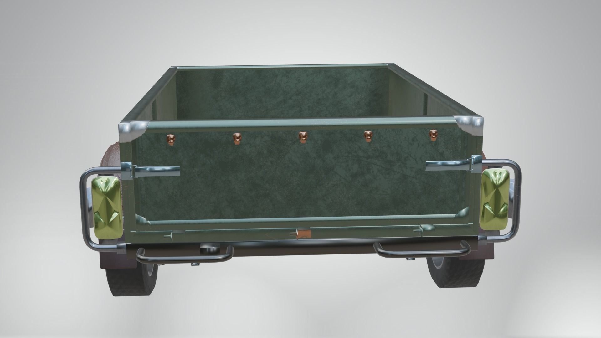 Trailer - Cargo Carrier Low-poly 3D model_12