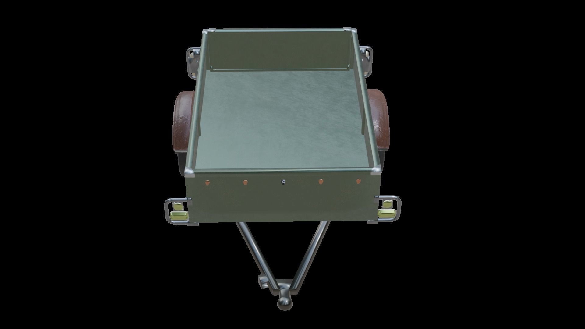 Trailer - Cargo Carrier Low-poly 3D model_34