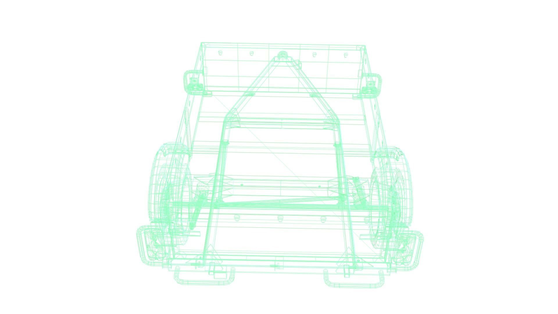 Trailer - Cargo Carrier Low-poly 3D model_47