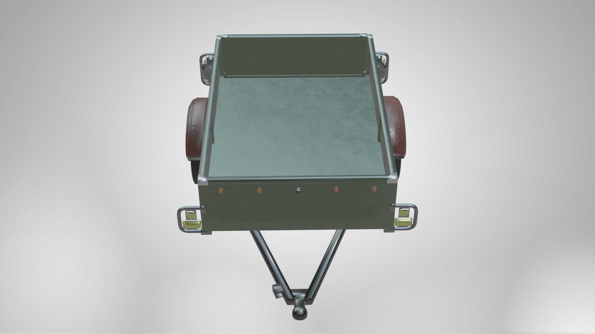 Trailer - Cargo Carrier Low-poly 3D model_33