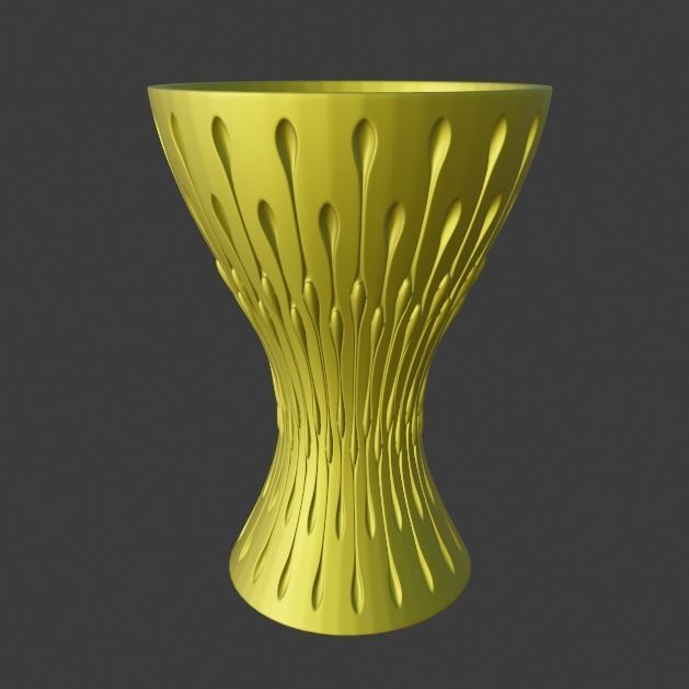 Water vases 3D print model_6