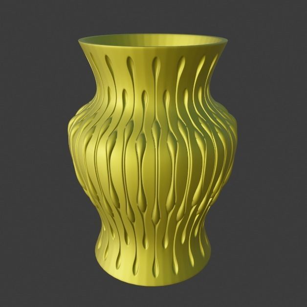 Water vases 3D print model_10