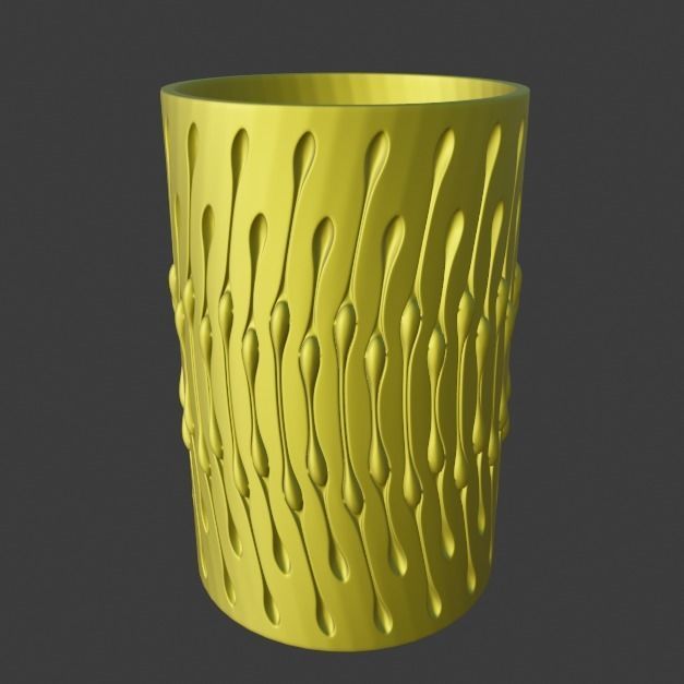 Water vases 3D print model_7