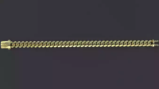 7mm gourmet bracelet-cuban chain