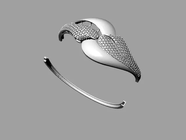 beauty fashion bracelet printable 3D print model