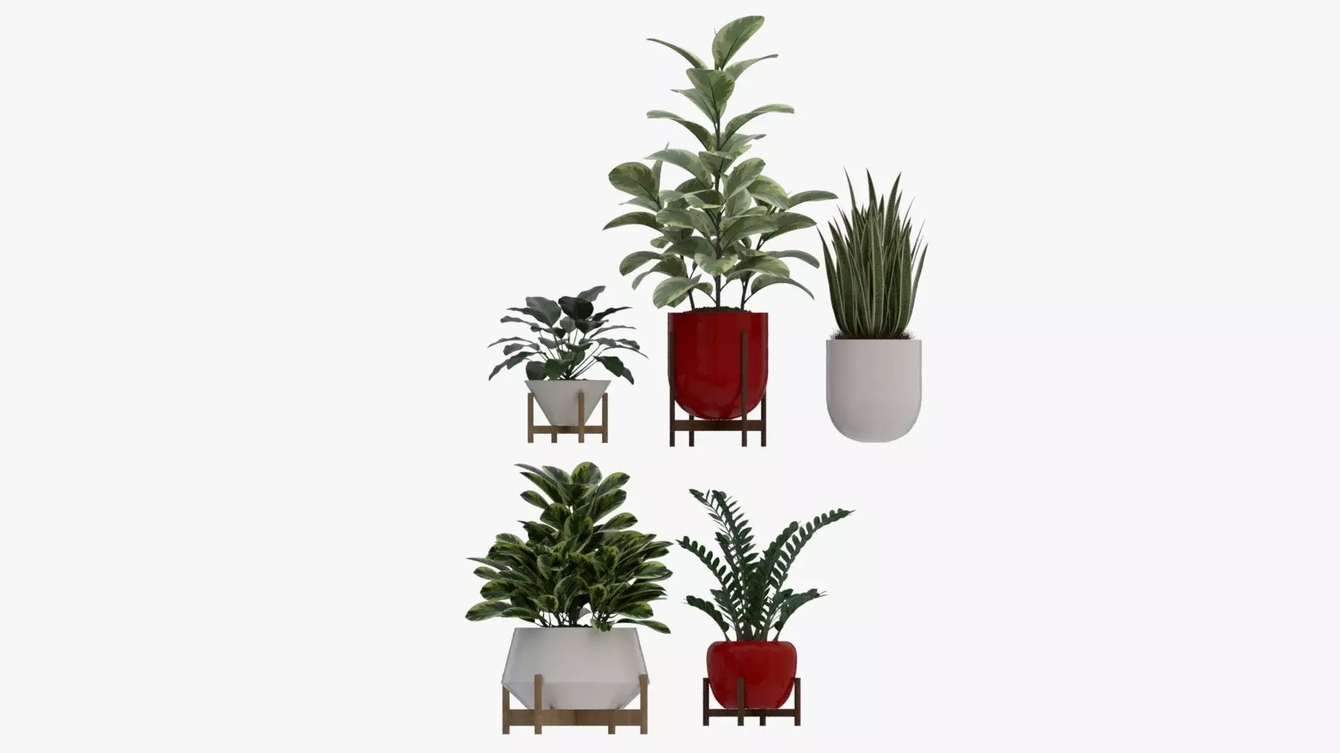 Plants Collection A5 Low-poly 3D model