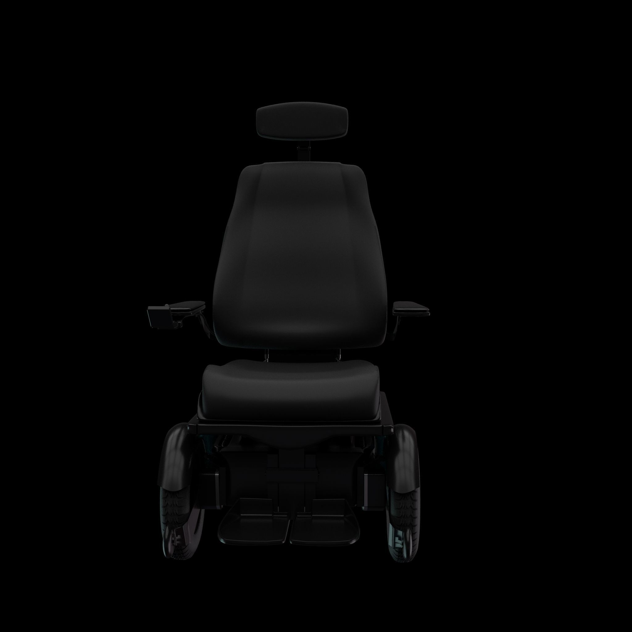 wheel-chair electric wheelchair - teal Free 3D model