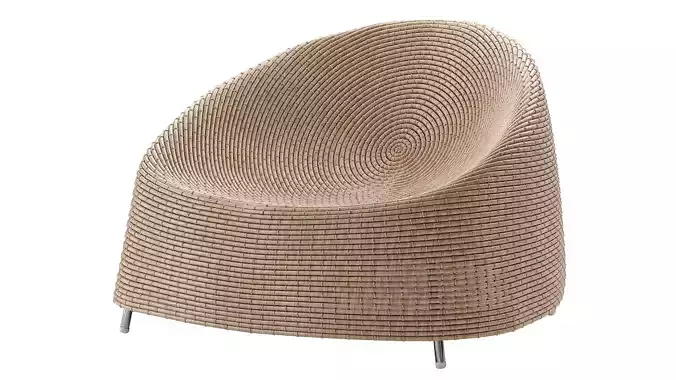 Paola Lenti Afra Outdoor Chair 3D model