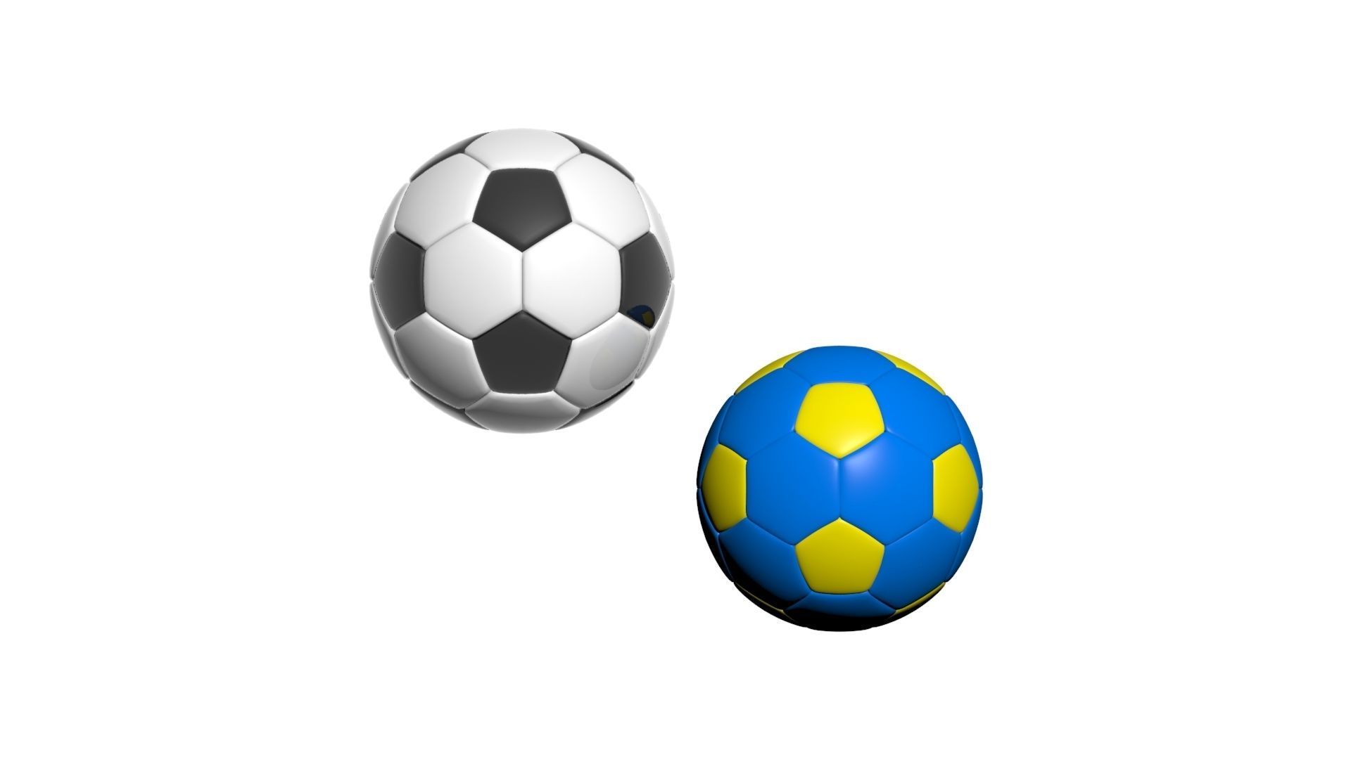 Soccer Balls 3D model_3