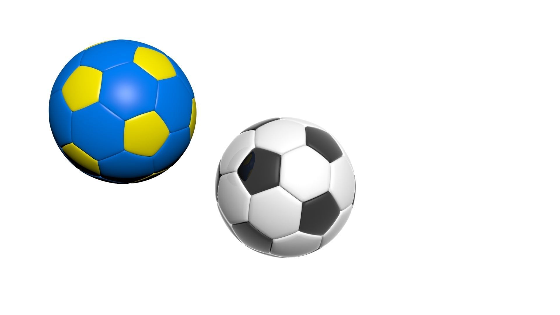 Soccer Balls 3D model_2