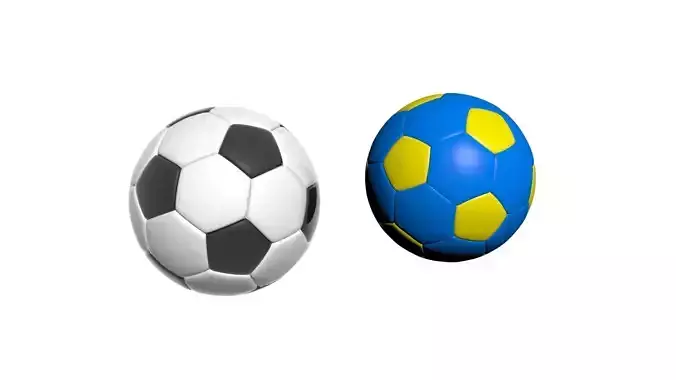 Soccer Balls 3D model