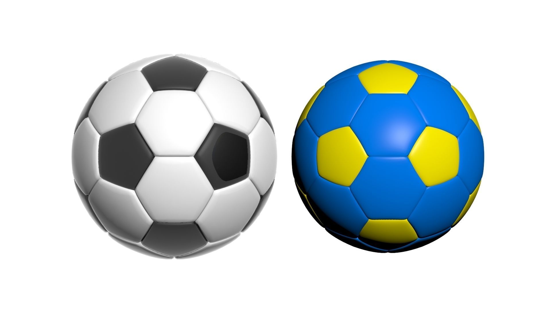 Soccer Balls 3D model_4