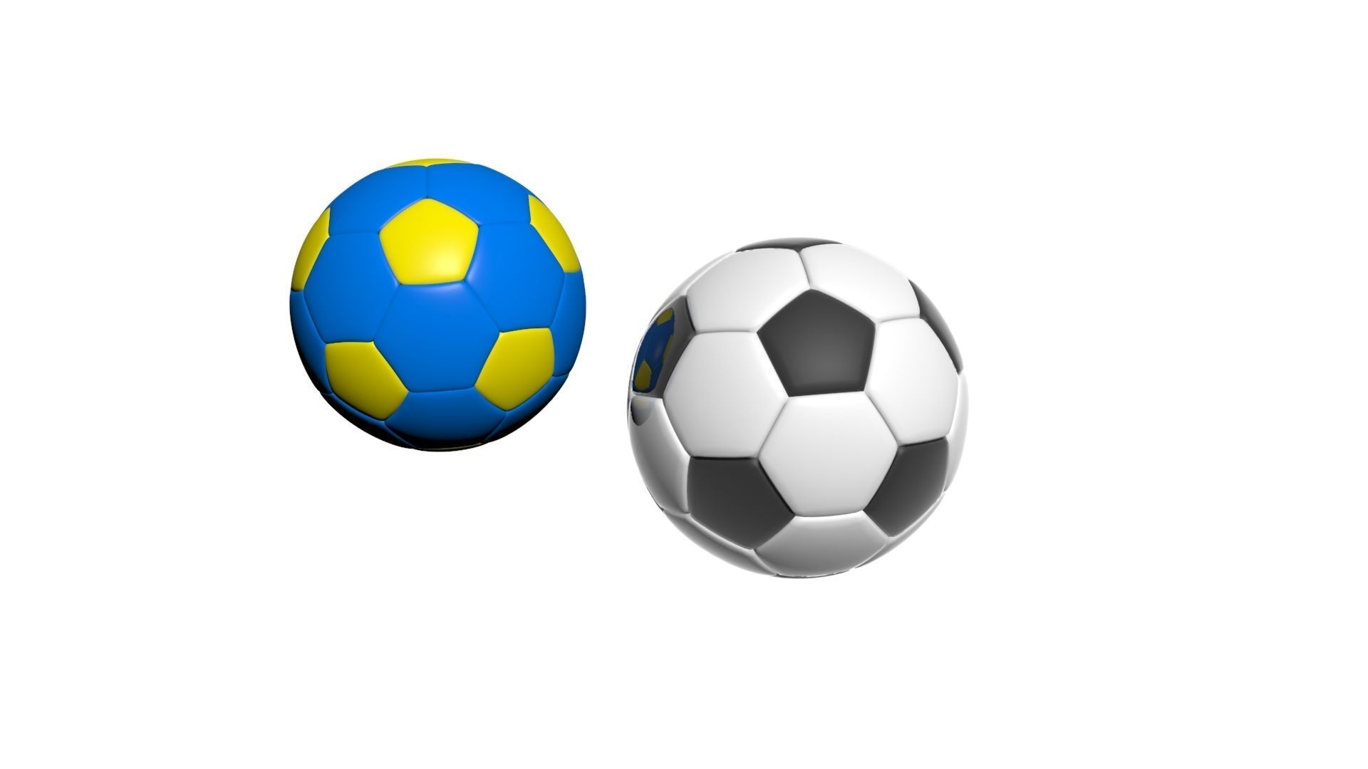 Soccer Balls 3D model_1