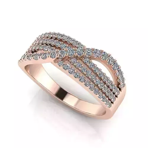 Ring 3DM STL OBJ model for 3D printing and CNC