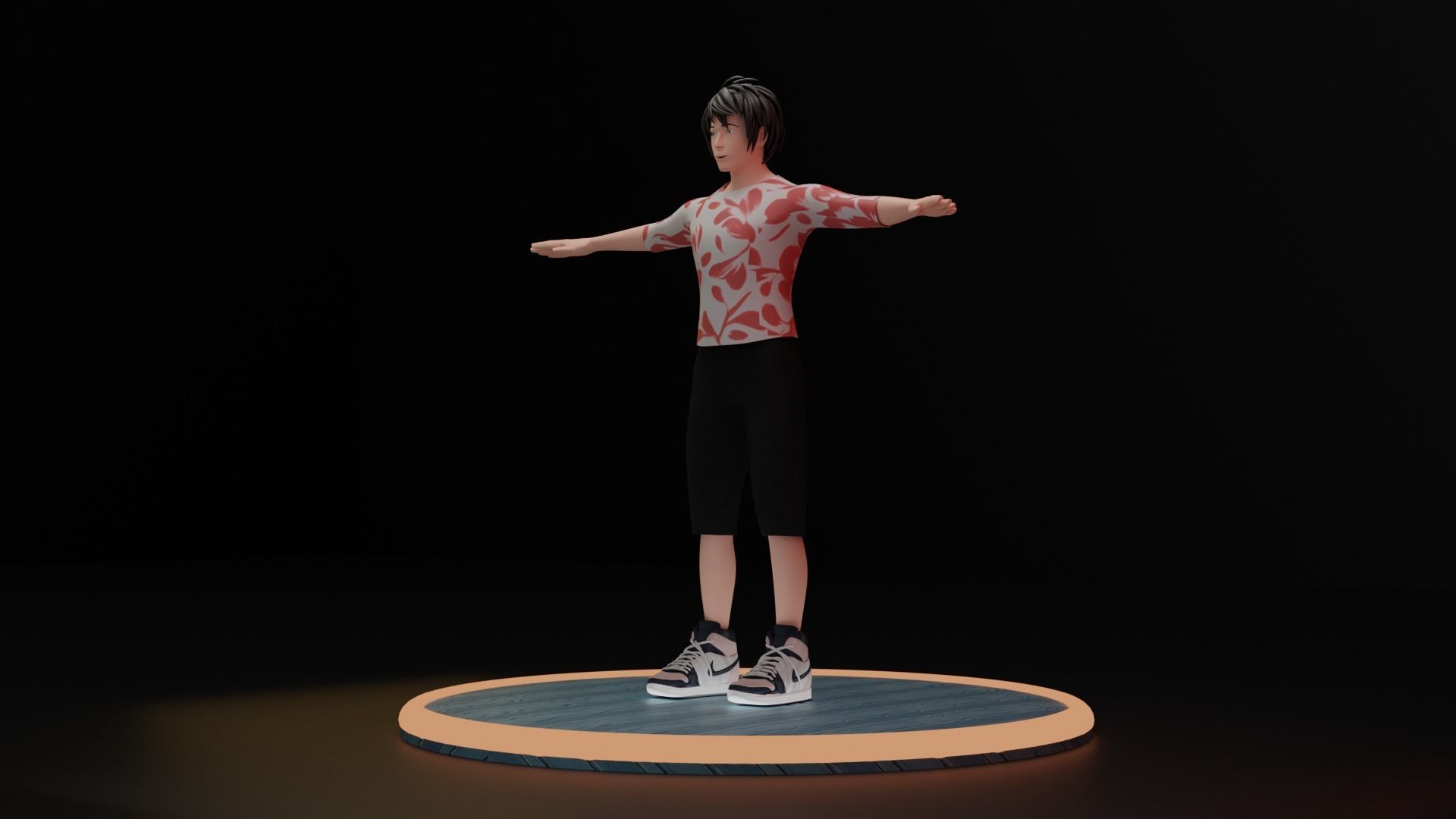 Stylized Male Character Game Assets  Low-poly 3D model 3D model_3