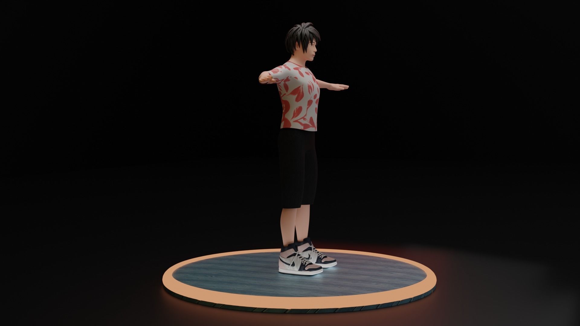 Stylized Male Character Game Assets  Low-poly 3D model 3D model_5