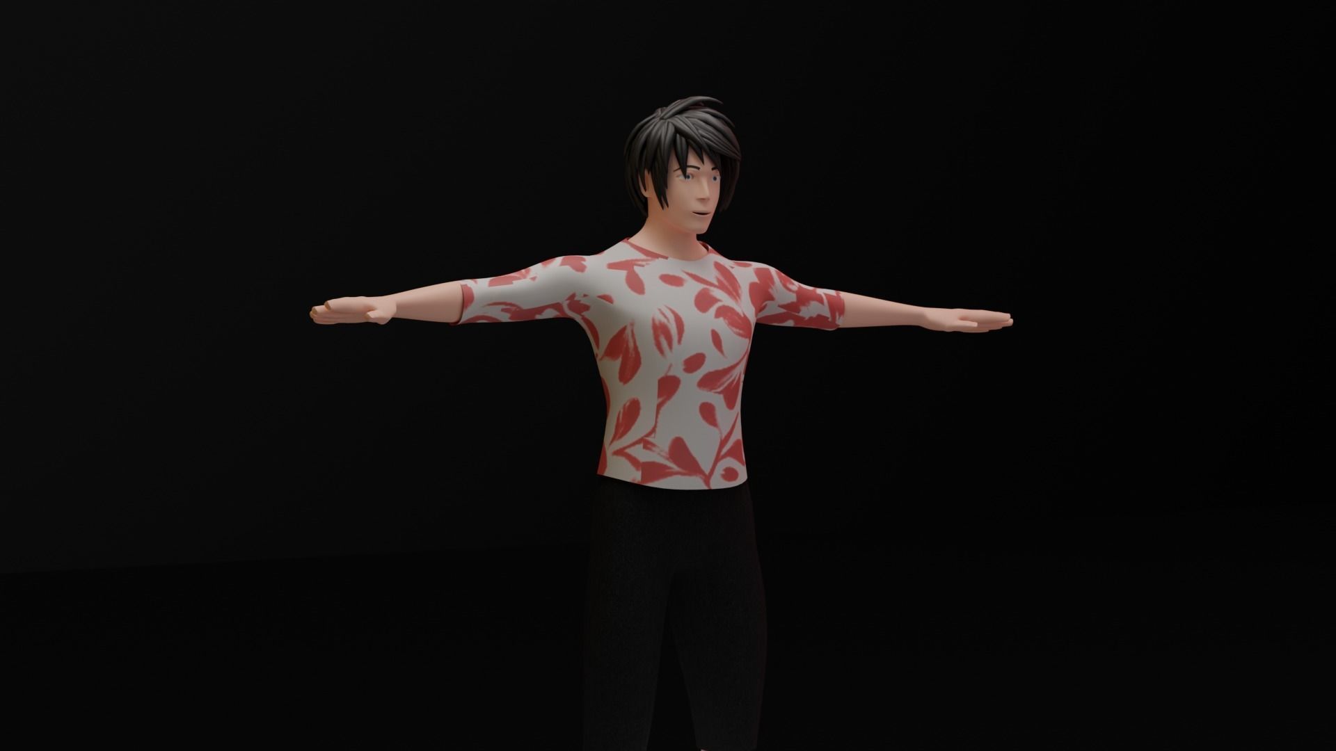 Stylized Male Character Game Assets  Low-poly 3D model 3D model_4