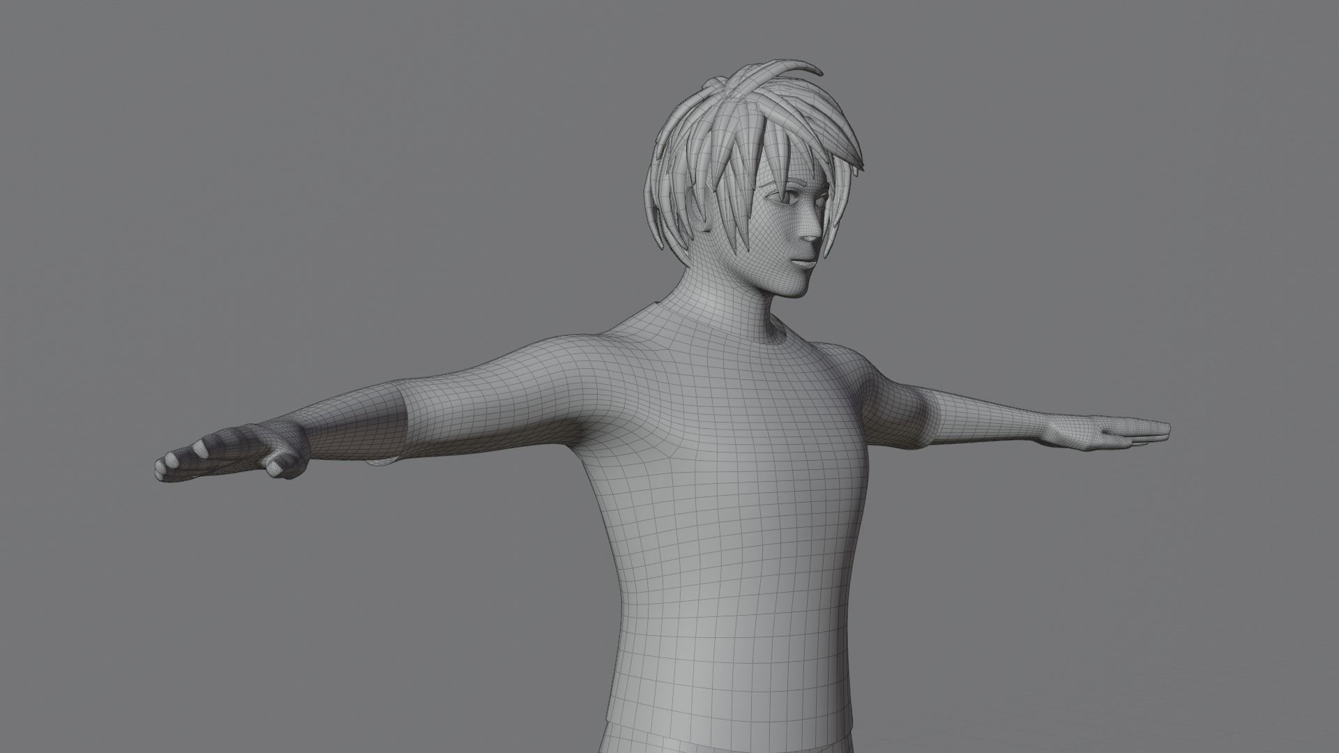 Stylized Male Character Game Assets  Low-poly 3D model 3D model_9
