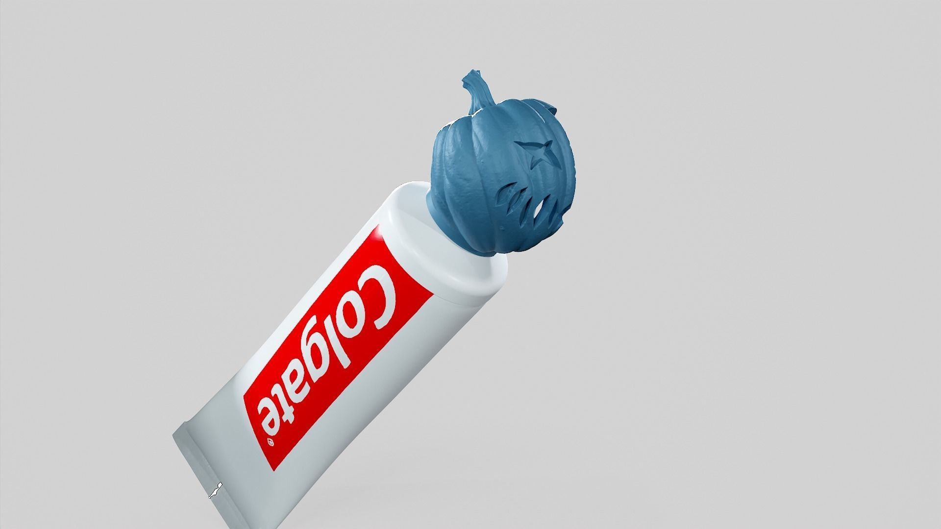 Pumpkin - Toothpaste Cup 02 STL 3D print model_63