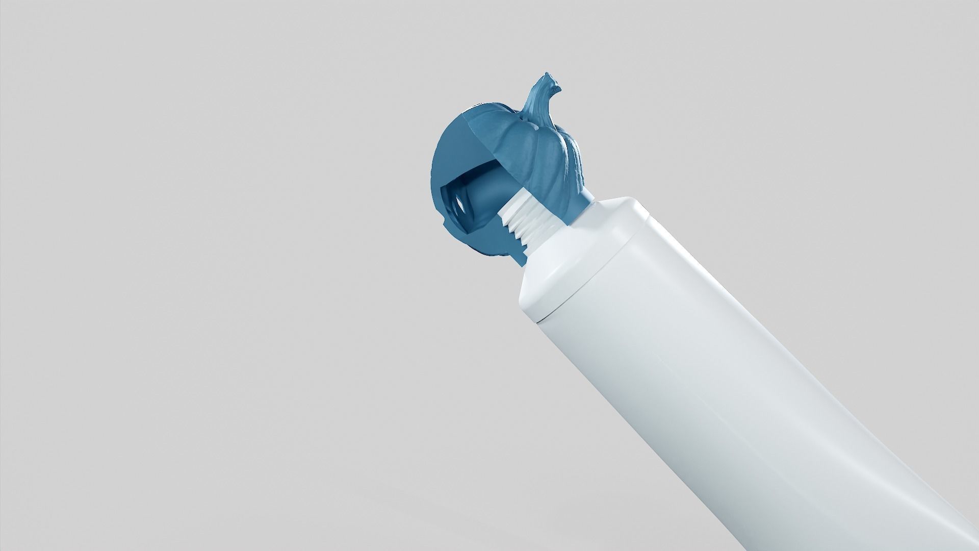 Pumpkin - Toothpaste Cup 02 STL 3D print model_45