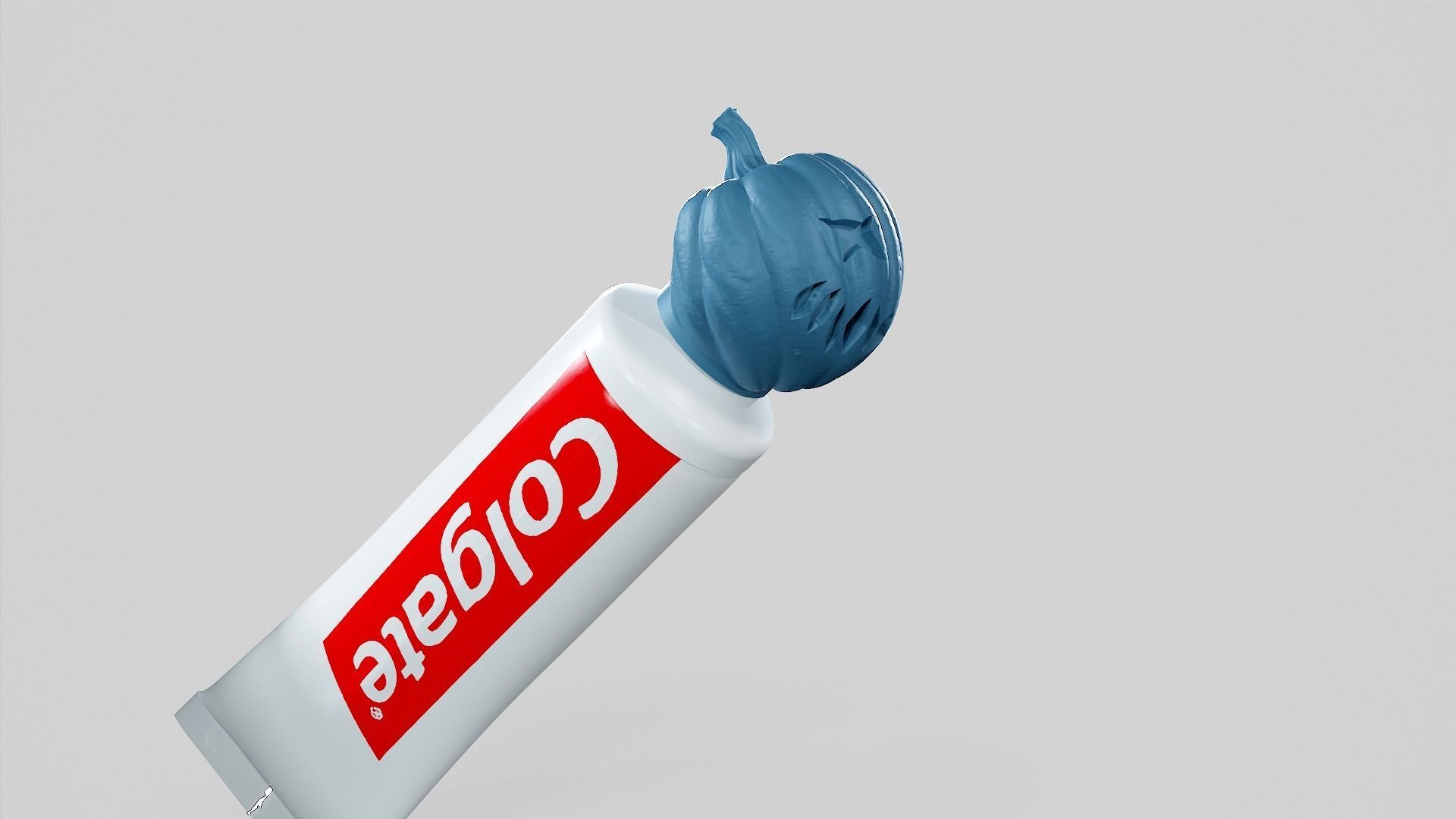 Pumpkin - Toothpaste Cup 02 STL 3D print model_8