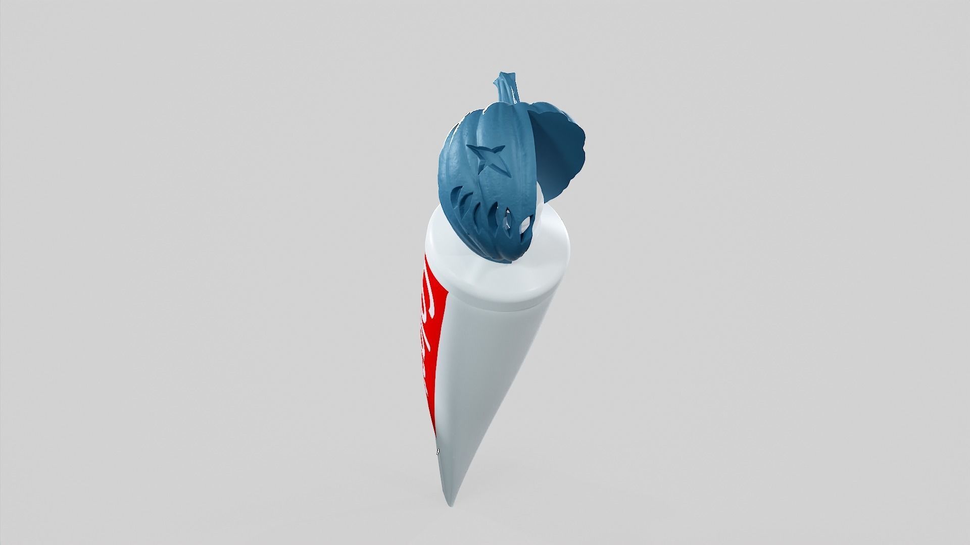 Pumpkin - Toothpaste Cup 02 STL 3D print model_35
