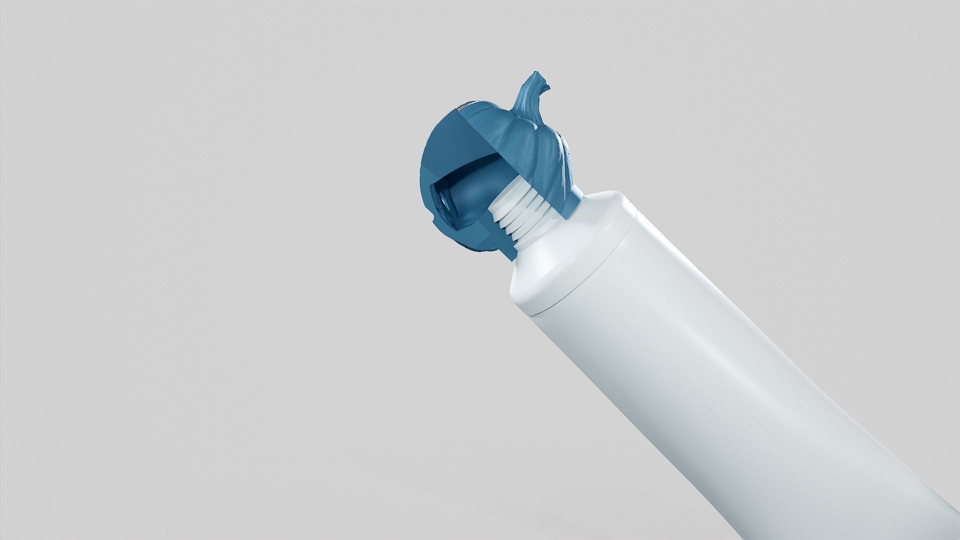 Pumpkin - Toothpaste Cup 02 STL 3D print model_44