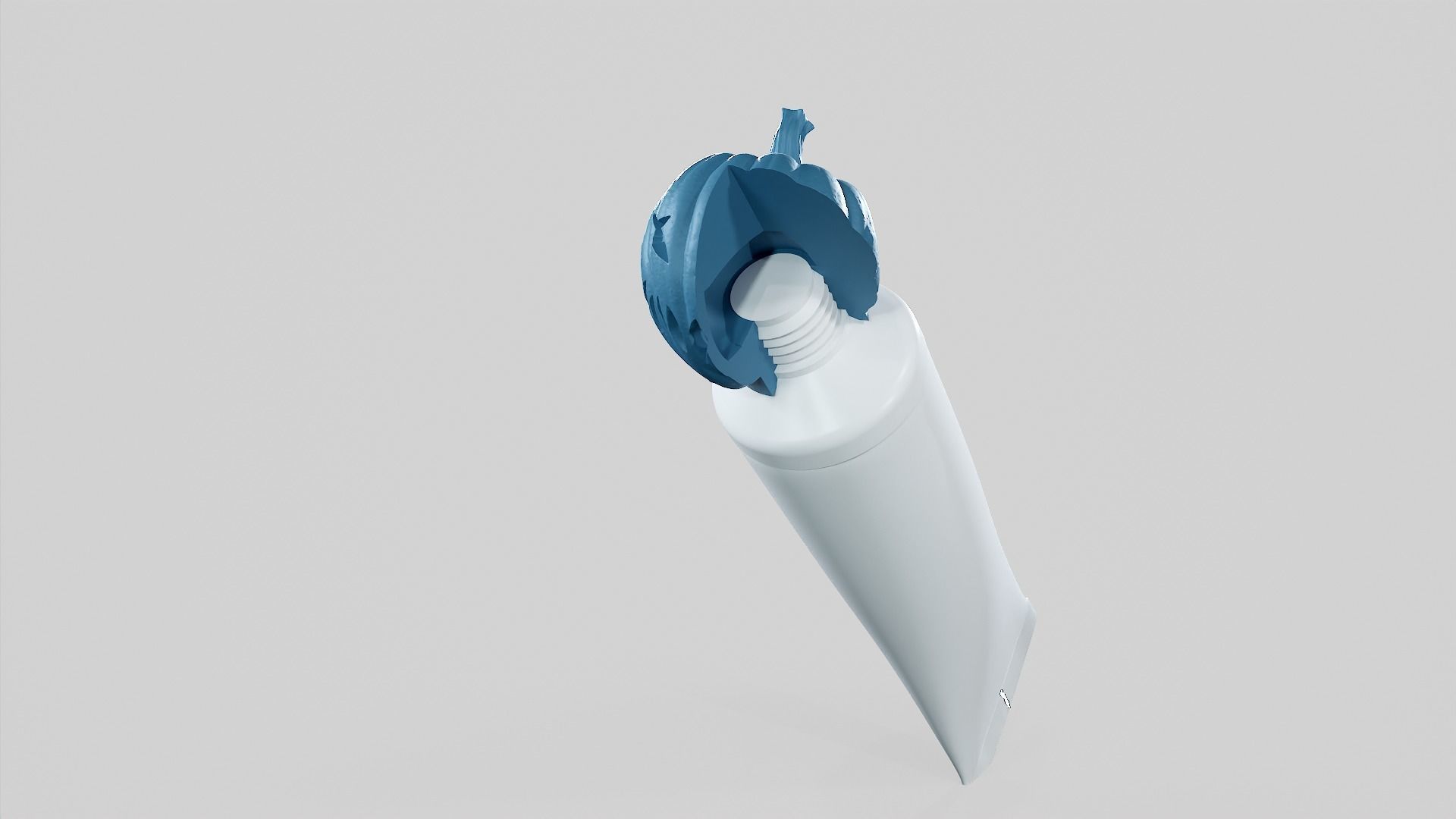 Pumpkin - Toothpaste Cup 02 STL 3D print model_39