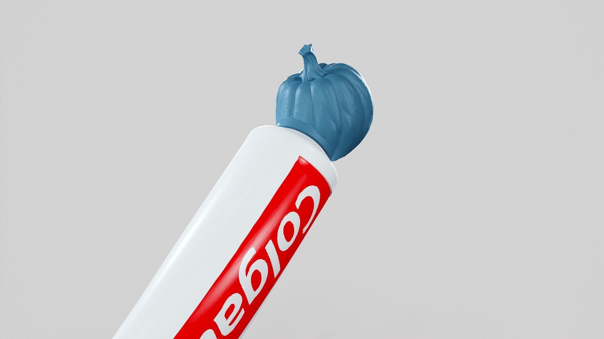 Pumpkin - Toothpaste Cup 02 STL 3D print model_14