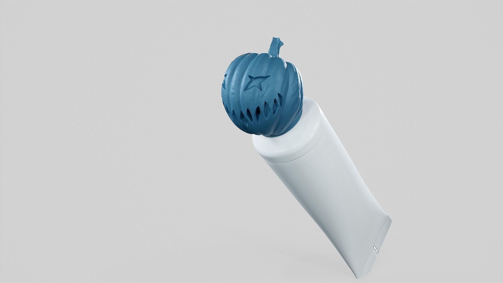 Pumpkin - Toothpaste Cup 02 STL 3D print model_30