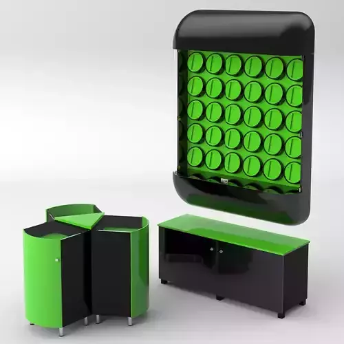 Showcase for a mobile phone salon