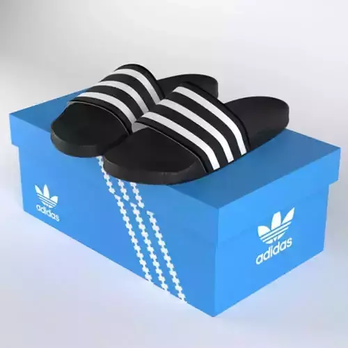 Adidas claquette model 3d