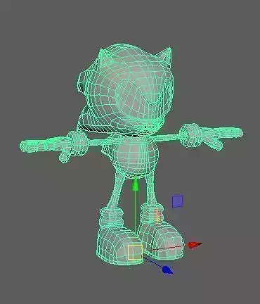 Sonic Model hedgehog 3D model