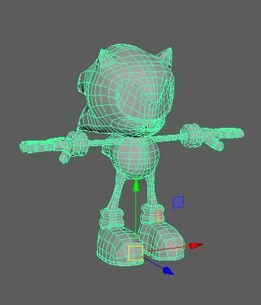 Sonic Model hedgehog 3D model
