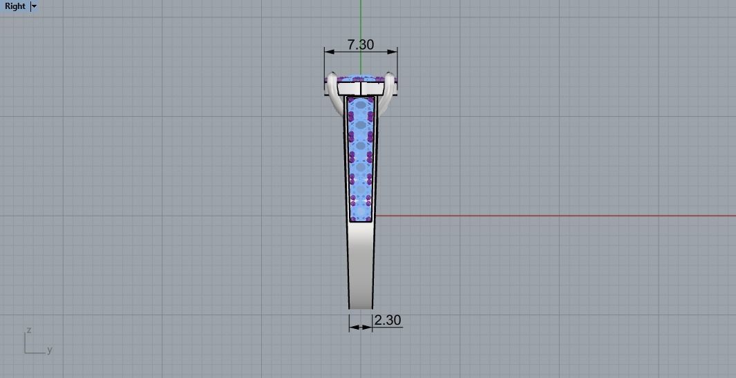 A ring with diamond 62 3D print model_10
