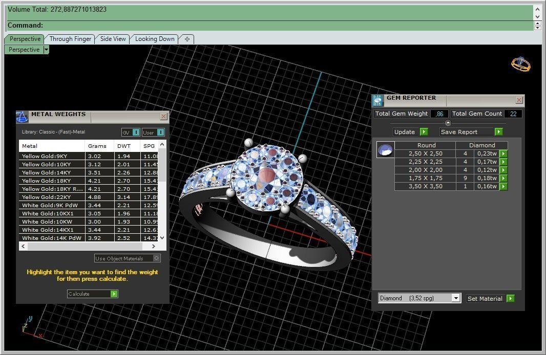A ring with diamond 62 3D print model_14