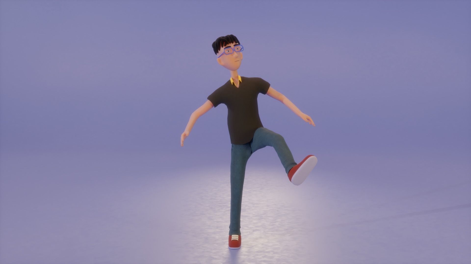 Basketball players Pack - fully rigged Low-poly 3D model_6