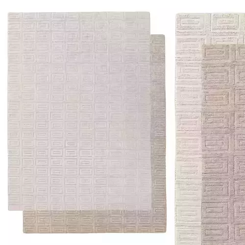 RAJOURI HAND-KNOTTED SILK WOOL RUG