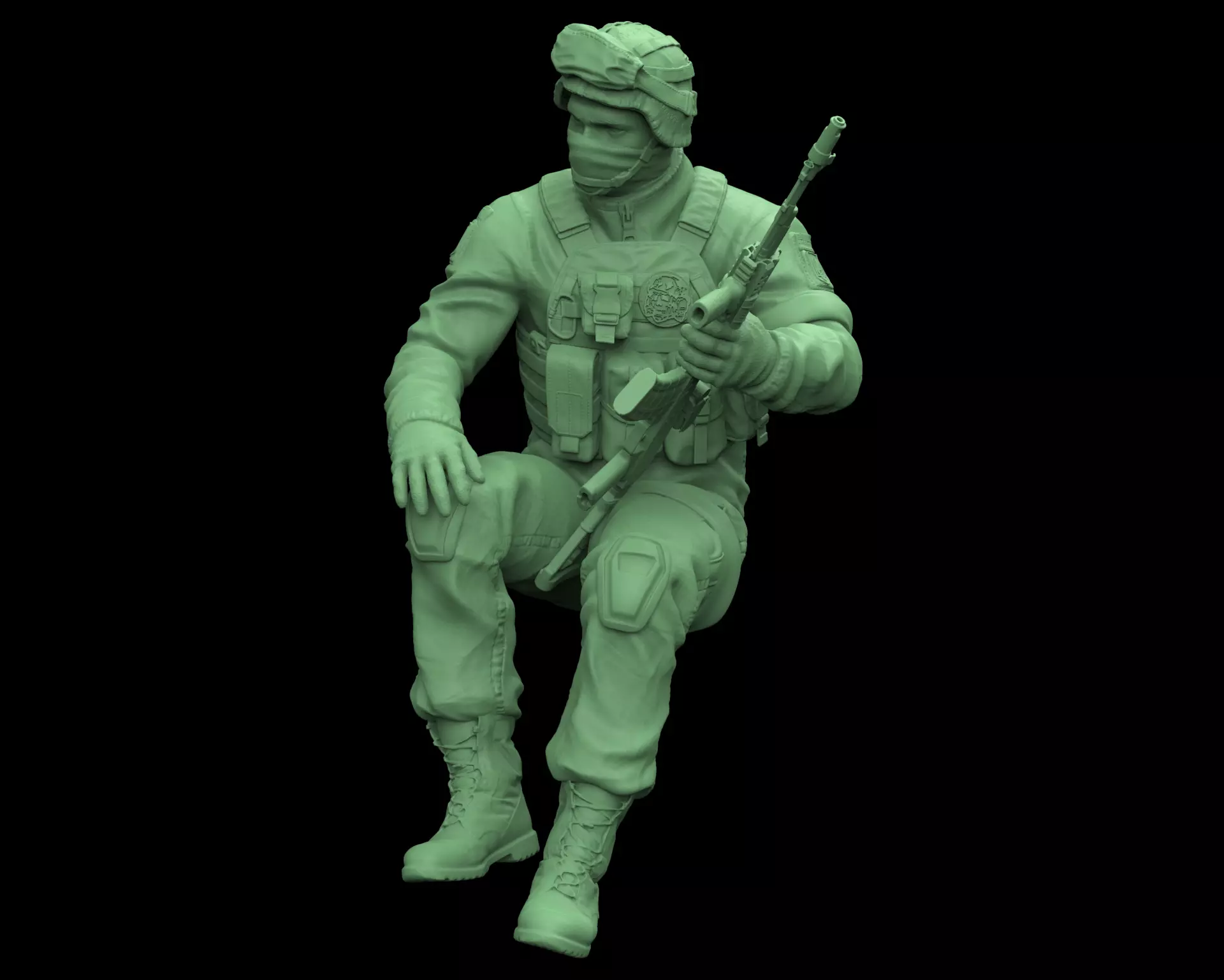 UKRAINIAN Tank Commander 3D print model_0