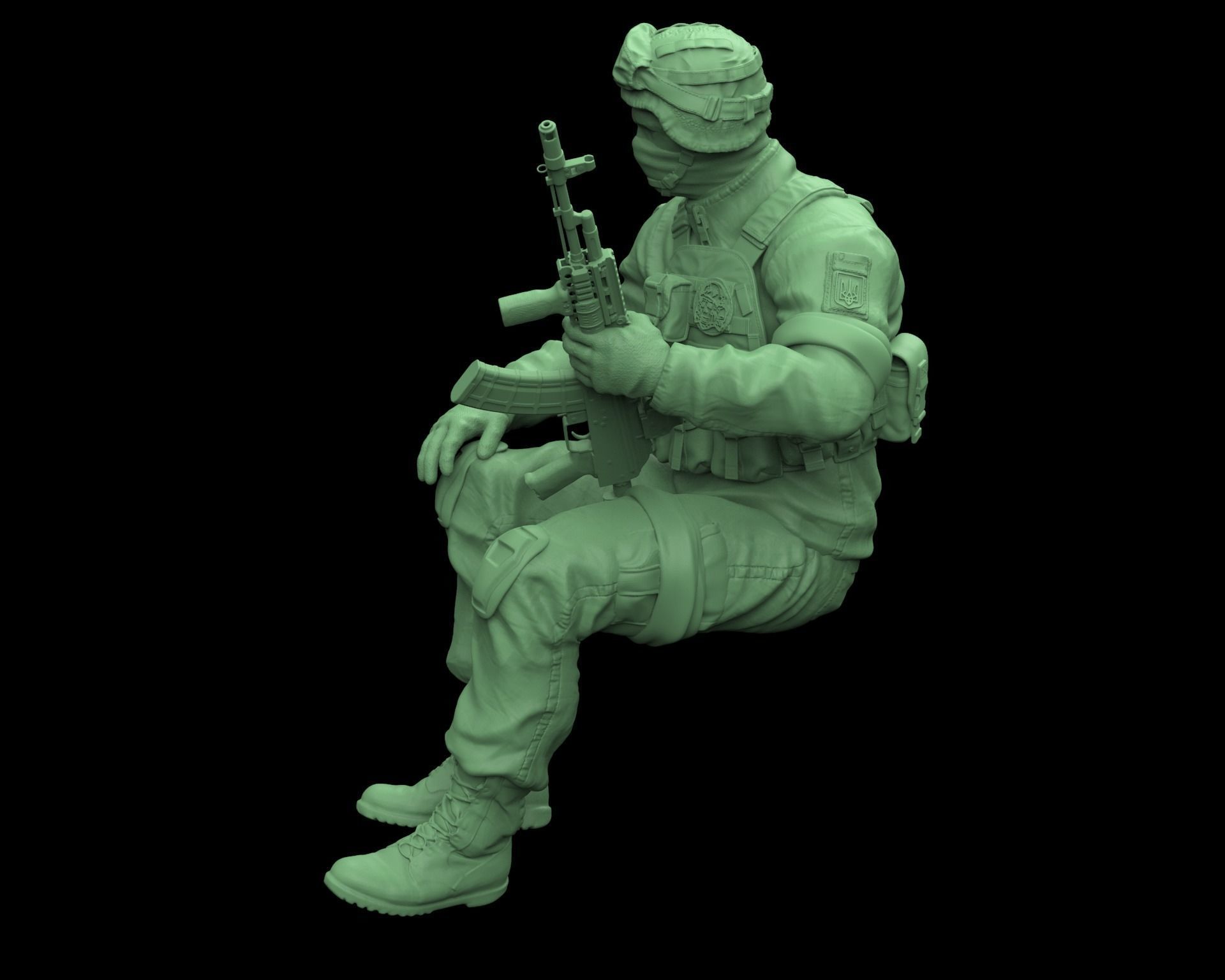 UKRAINIAN Tank Commander 3D print model_1