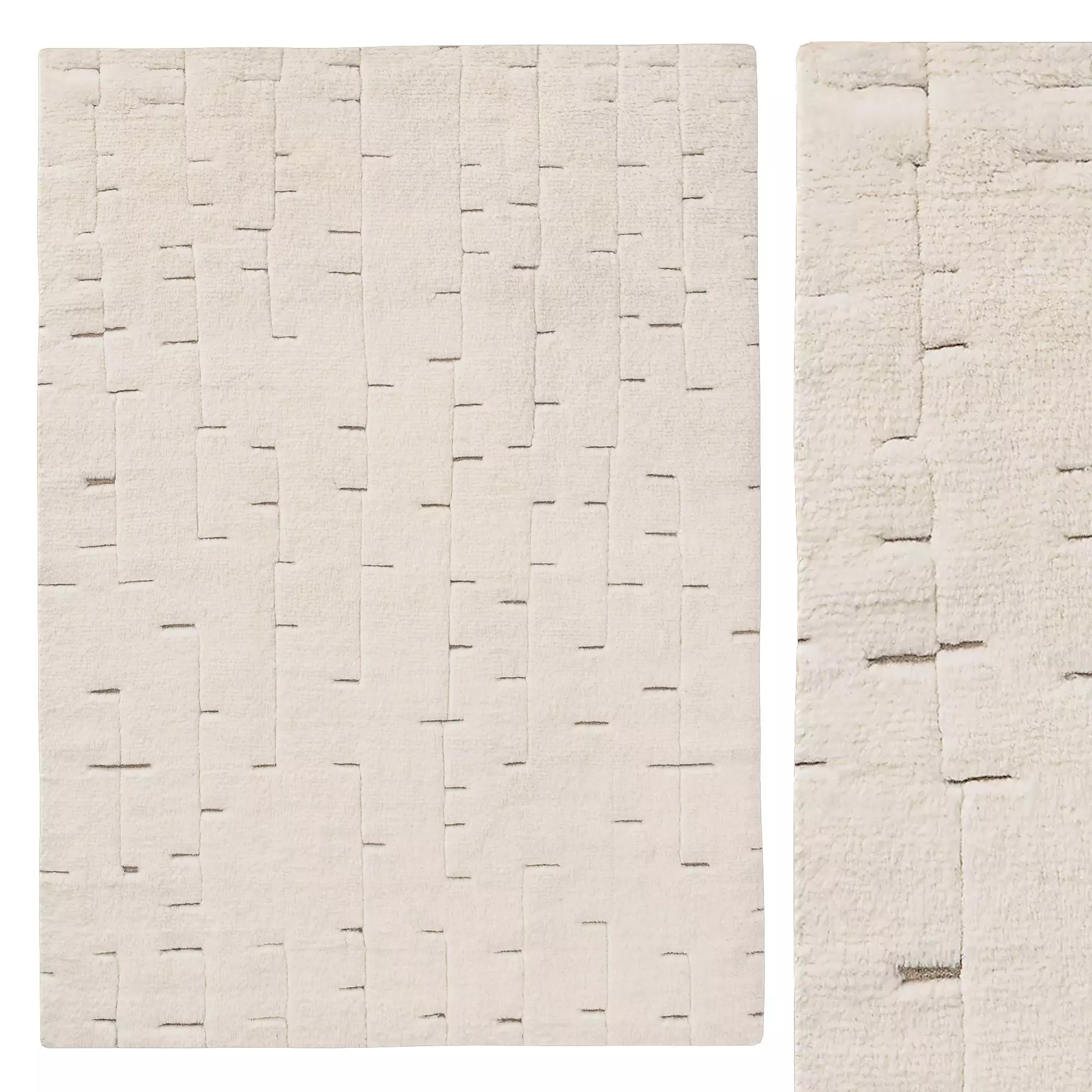 HADYA HAND-KNOTTED WOOL RUG 3D model_0