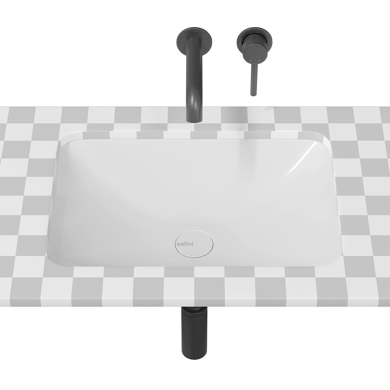 Salini Marea washbasin 3D model_6