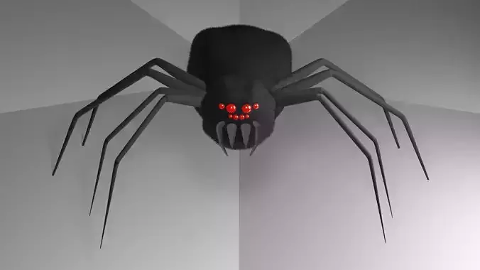 Rigged Spider 3D model