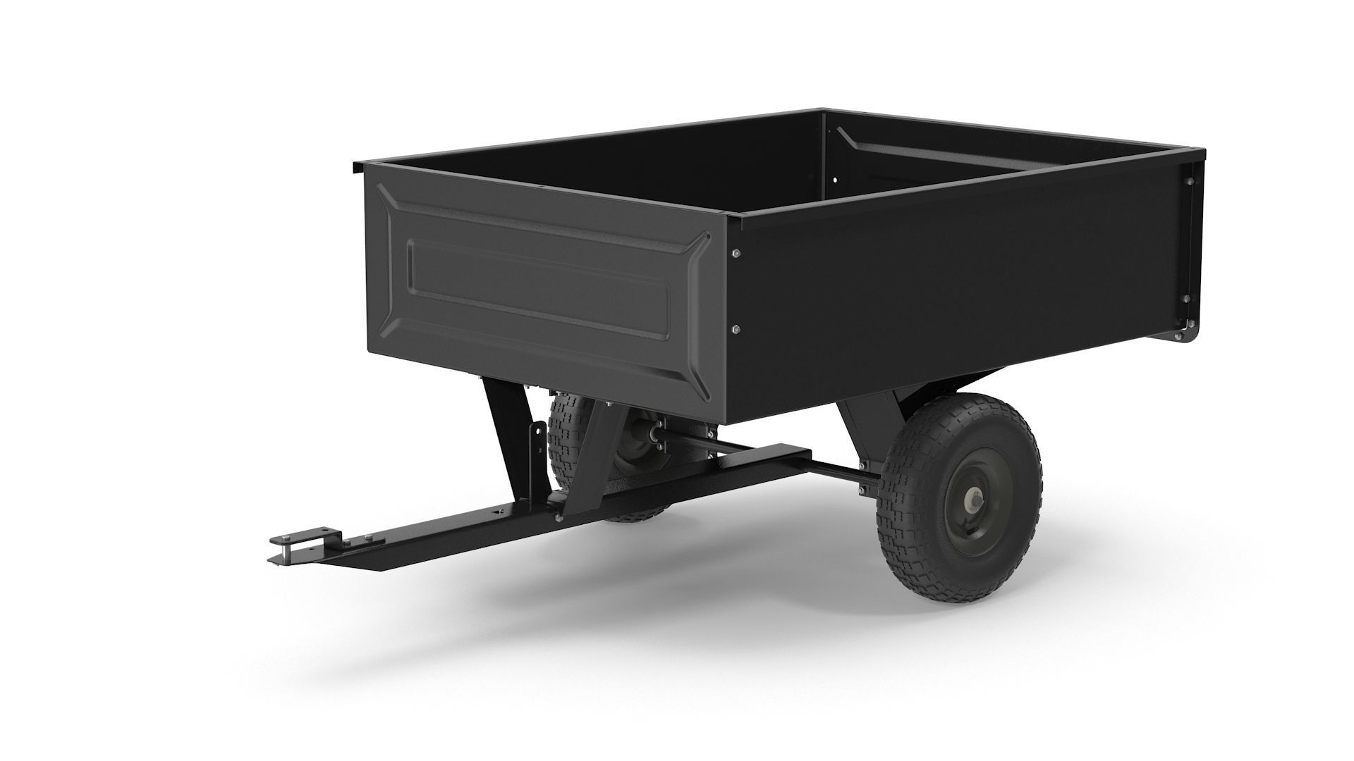 Dump Cart Low-poly 3D model_2
