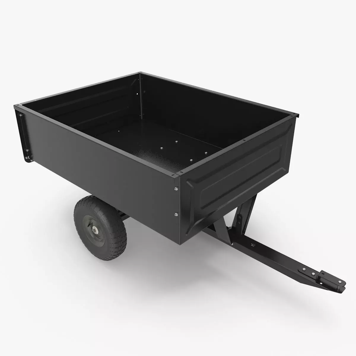 Dump Cart Low-poly 3D model_0