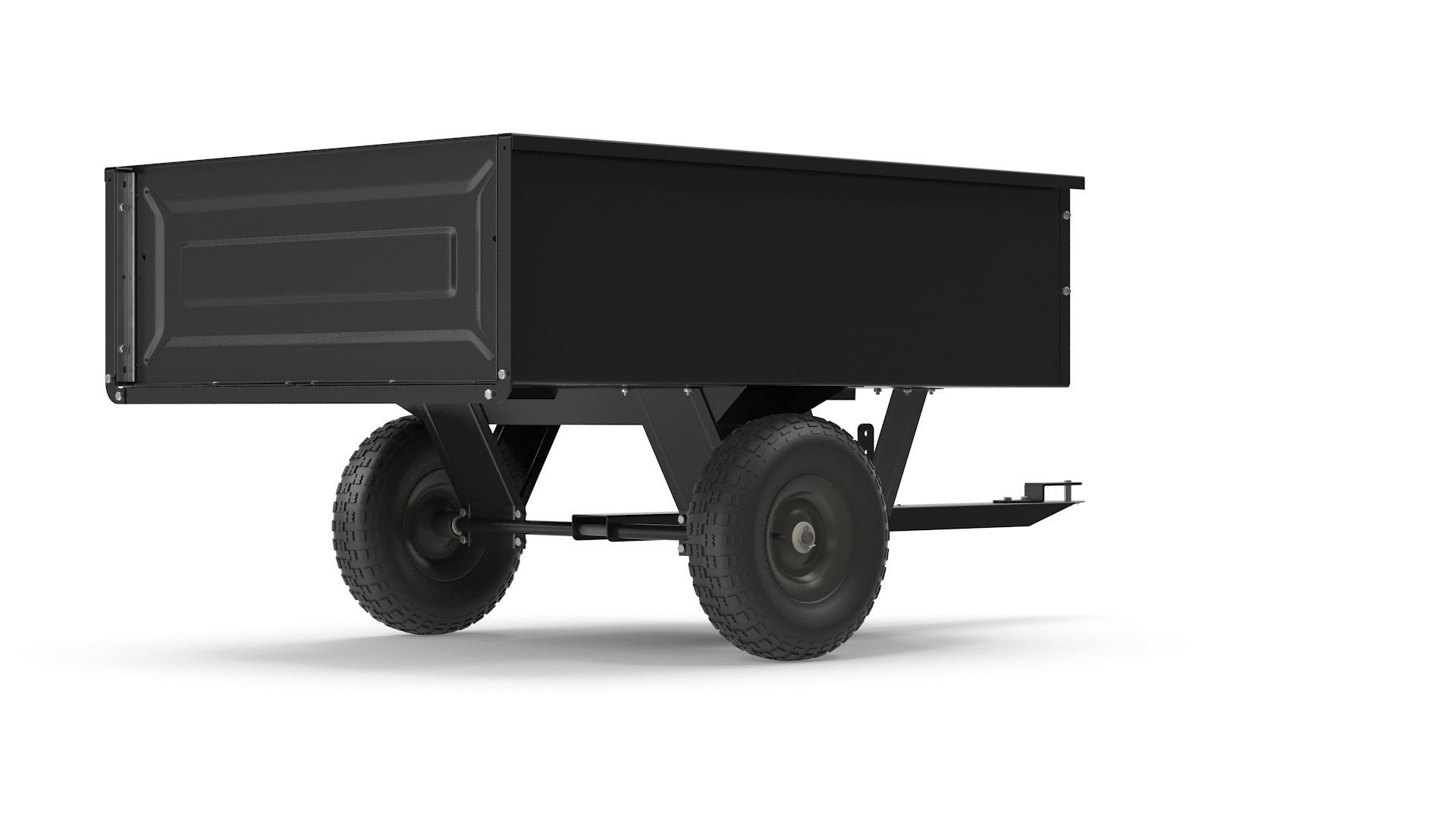 Dump Cart Low-poly 3D model_5