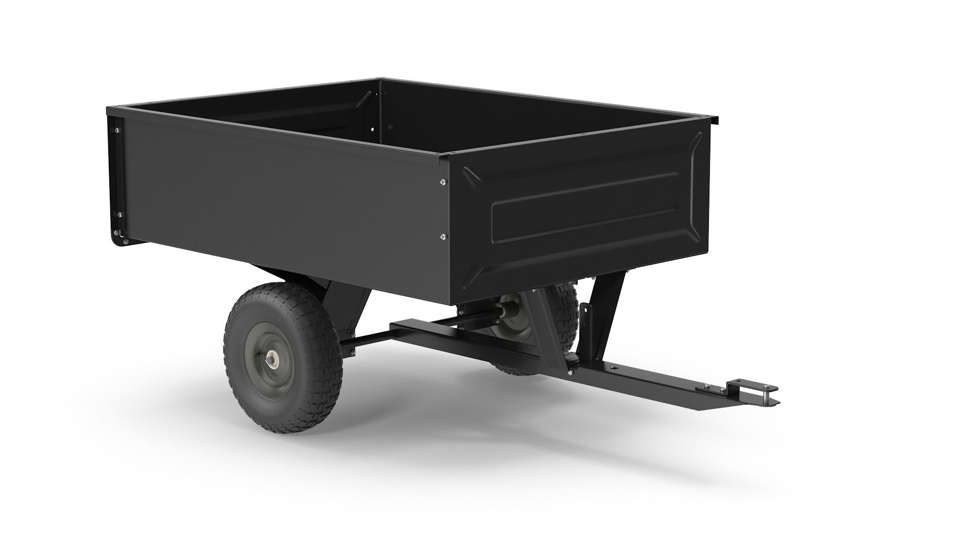 Dump Cart Low-poly 3D model_3