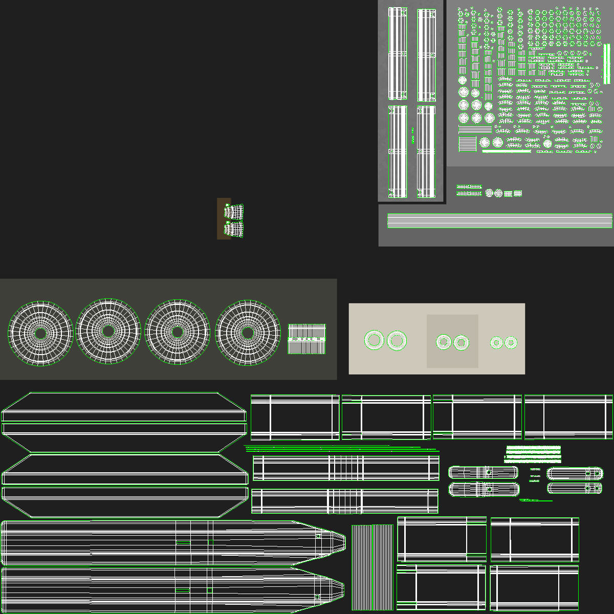 Dump Cart Low-poly 3D model_7